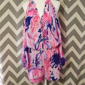 Lilly Pulitzer XL Sunny Shoulder Elsa Romper